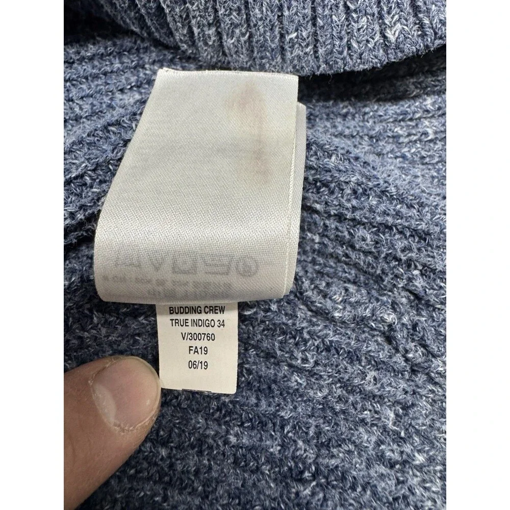 GAP Chunky Knit Ribbed Sweater Pullover Heavyweight Blue Unisex Kids 5T